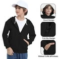 thumbnail image 6 of BIG ELEPHANT Boys' Zip-Up Hoodie with Pockets, Fleece-Lined Soft Cotton Jacket, 6-15Y, 6 of 11