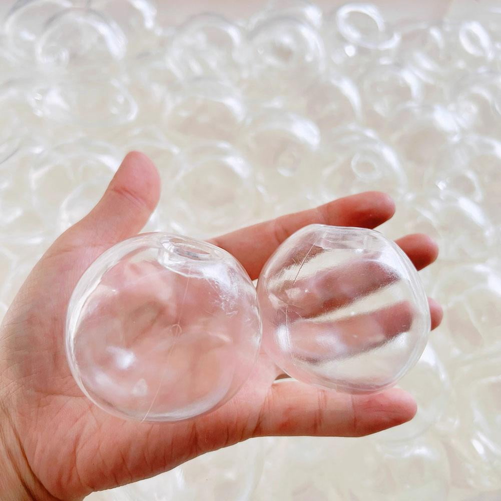 10 PCS DIY Empty Squishies Balloon Skins, 6cm Clear Elastic Rubber for Homemade Stress Balls, Fillable Sensory Toy Kit, Slow Rising DIY Craft