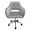 Cool Grey Velvet, variant on Impressions Vanity Brittney Tufted Vanity Chair with 360 Degree Swivel and Cushioned Seat (Black)
