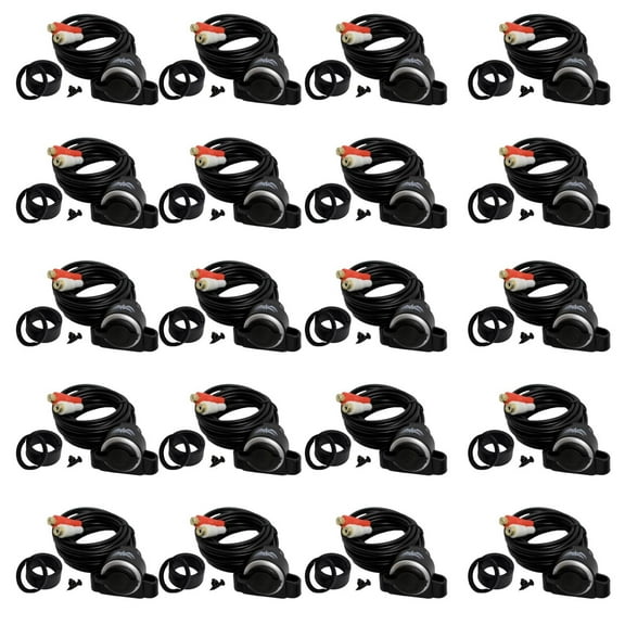 Wet Sounds 20 Case Pack of WW-3.5AUX, 3.5mm Female Flush Mount to Female RCA