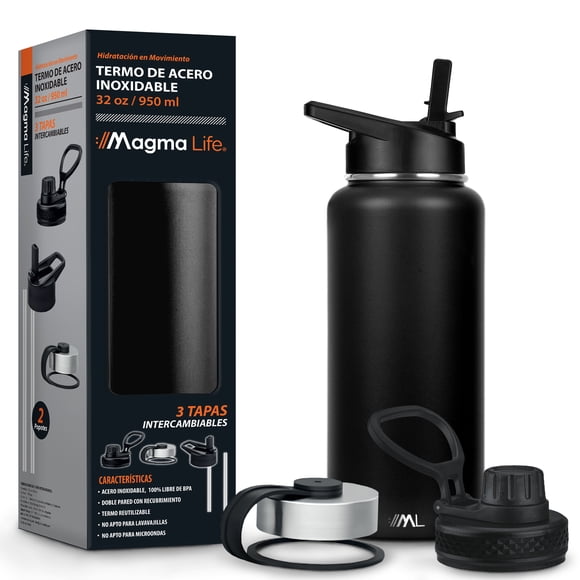 Termo para Café y Agua Magma Life Acero Inoxidable 32 Oz 950 ml Color Black