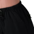 thumbnail image 6 of Miluxas Men's Casual Loose High Waist Drawstring Elastic Waist Solid Shorts with Pockets Clearance Black XL(XL), 6 of 8