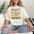 thumbnail image 2 of Funny Lemons Life Quote Humor, Ivory Comfort Colors T-Shirt, Medium, 2 of 3