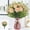 #215Orange, variant on Artificial Flower Bouquets for Living Room Decor Centerpiece, Realistic Silk Floral Arrangements for Home Accents Table, Faux Bloom Decoration for Dining Room Shelf Mantel Gift