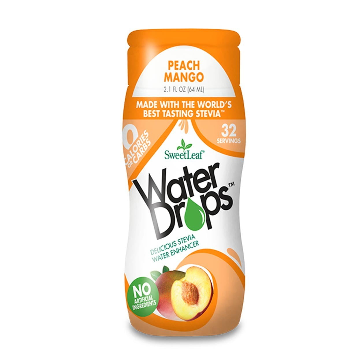 Sweetleaf Water Drops Stevia Water Enhancer, Peach Mango, 2.1 Fl Oz
