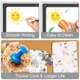 thumbnail image 3 of JILhome Magnetic White Board and Bulletin Board Combo,47" x 35" Dry Erase Board & Cork Board, Whiteboard Felt Combination Board for Wall, Home, Office, Black Aluminum Frame, 3 of 7