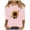 Pink, variant on DDAPJ pyju Womens 3/4 Sleeve Tops 2025 Trendy Sunflower Print T-shirt Boho Summer Blouse Casual Loose Fit Pullover Tees Sales of Today Prime Pink M