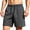 Gray#swim trunks men, variant on Water Reactive Men's Swim Trunks Drawstring Elastic Waist Beach Board Shorts Quick Dry Bathing Suit Swimwear Bottoms Athletic Running Shorts with Zipper Pockets Gray M