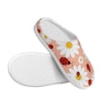 thumbnail image 3 of Balery Daisy and Ladybug Pattern Women's Fuzzy Memory Foam Slippers Fluffy Winter House Shoes Indoor and Outdoor-40/41, 3 of 7
