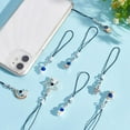 thumbnail image 5 of 8 Style Astronaut Pendant Phone Charms Strap 8pcs Star Pattern Keychain Hanging Rope Cartoon Cell Phone Charms, 5 of 5