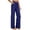 A-Blue650, variant on Women's High Waist Wide Leg Pants Pocket Straight Spring Work Slacks