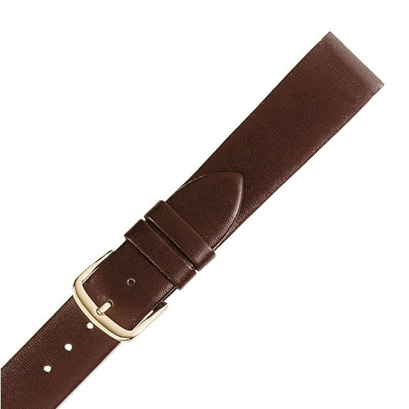 Hadley Roma MS702 19mm Regular Brown Genuine Leather Men's Watch Strap