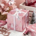 thumbnail image 7 of HOMERAL Christmas Tree Wrapping Paper Roll - Pink Gift Wrap - Perfect for Christmas - 17 Inch X 33 Feet, 7 of 7