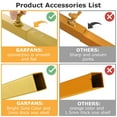 thumbnail image 3 of GARFANS 5.9x2.6FT Wedding Arch Backdrop Garden Flower Garland Display Stand Frame Background Gold, 3 of 7