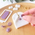 thumbnail image 3 of Visland 1/2 Sets Stud Post Embedding Tool 3 Sizes Cutter V-Shape Positioning Board Polymer Clay Jewelry Stud Earring Post Embedder Installation Tools, 3 of 8