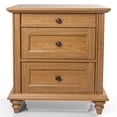 thumbnail image 3 of Furniture of America Calix Traditional Wood 3-Drawer Kids Nightstand, Oak, 3 of 13