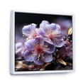 thumbnail image 2 of Designart "Harmonious Organics" Violets Floater Framed Canvas Art Print, 2 of 5