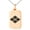 Rose, variant on Stainless Steel Takeda Samurai Crest Engraved Small Rectangle Dog Tag Charm Pendant Necklace