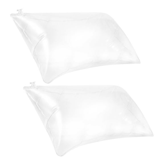 LABSERRON Clear Inflatable Pillow Adjustable Firmness Home Users 2Pcs 19.65X11.79X7.86In