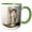 Green/White, variant on 3drose, Fumee Dl Ambre Gris Tangiers by John Singer Sargent, 11oz Magic Transforming Mug