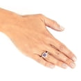 thumbnail image 3 of ELYA Jewelry Women's Round-Cut Purple Cubic Zirconia Sterling Silver Ring, 3 of 4