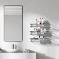 thumbnail image 7 of Auledio 3 Pack Metal Spice Rack Wall Mount Spice Seasoning Jars Shelf for Kitchen Cabinet in Silver, 7 of 7