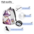 thumbnail image 4 of Lsque Halloween Gnome With Pumpkins Pattern Canvas Daypack, Durable Backpack, High-quality Versatile Backpack,Vintage Compact Backpack-Medium, 4 of 6