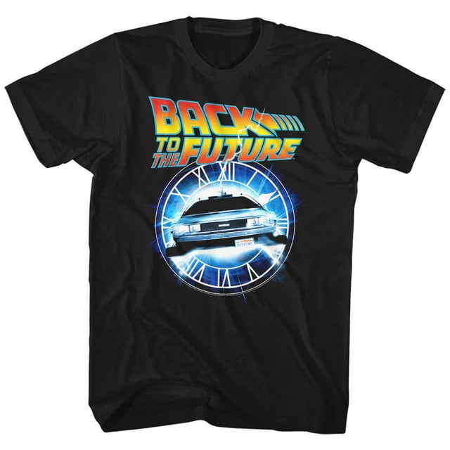 Back To The Future Movies Out Of Time Adult Short Sleeve T Shirt