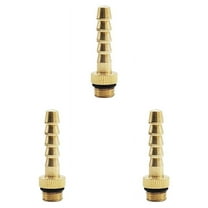 Gas Tank Valve Adapter Multi-Purpose Outdoor Camping Gas Tube Hose Adaptor Connector for Cooking Stove,3 x Pipe Connector,Gold