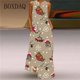 thumbnail image 3 of Vestido largo informal de Navidad para mujer, traje holgado sin mangas, estampado elegante, para fiesta, primavera y verano, 2024, 3 of 5
