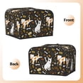 thumbnail image 3 of Daiia Bones And Leaves Pattern 4 slice Toaster Cover, Toaster Appliance Dust-proof Cover For Kitchen Small Appliance Dust Cover and Fingerprint Protection, 3 of 7