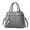 Gray, variant on Fashion Women Handbags Tassel PU Leather Totes Bag Top-handle Embroidery Crossbody Bag Shoulder Bag Lady Simple Style Hand Bags