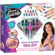Shimmer 'N Sparkle: Metallic Rainbow Nail Art Design Kit, Ages 8+