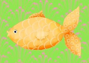 Oopsy Daisy Mia the Fish Canvas Wall Art in Yellow/Orange