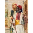 thumbnail image 2 of John Frederick Lewis 18x24 Black Ornate Framed Double Matted Museum Art Print Titled: The Pipe Bearer (1856), 2 of 5