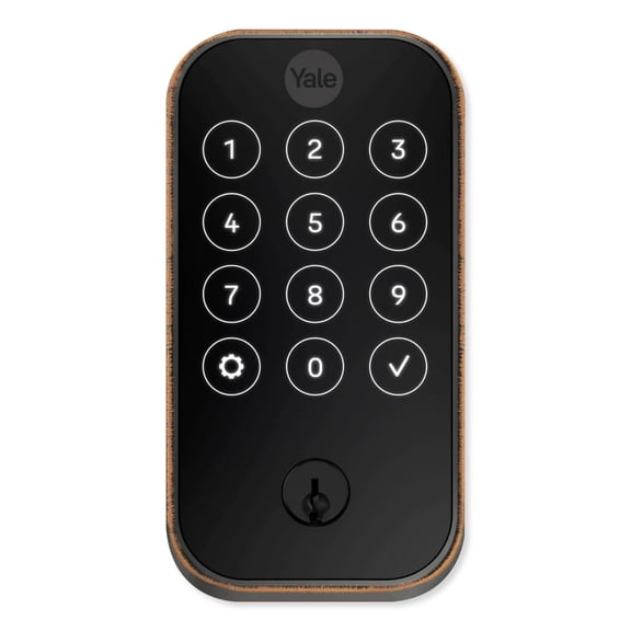 Yale YRD624-ZW2-0BP Pro 2 Keyed Lock Touchscreen with Z-Wave Plus, Oil-Rubbed Bronze