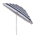 thumbnail image 4 of Oniva 5.5 Ft Portable Beach Umbrella with UPF 50 plus Sun Protection and Tilt Pole, Blue and White Stripe, 4 of 10