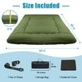thumbnail image 5 of Japanese Floor Mattress, Futon Mattress, Foldable & Portable, Roll Up Mattress Tatami Mat Sleeping Pad with Storage Bag, 5 of 10