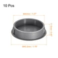 thumbnail image 2 of 10Pack 40mm/1.57" Plastic Hole Plugs Panel Flush Type Knockout Locking Plugs, Grey, 2 of 6