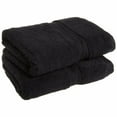 thumbnail image 1 of 900GSM Egyptian Cotton 2-Piece Bath Towel Set  Black, 1 of 4