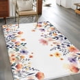 thumbnail image 2 of Area Rugs for Living Room Bedroom, Spring Floral 4'x6' Rug Washable Carpet Runner Indoor Outdoor, Elegant Flowers Farmhouse Botanical Non Slip Accent Floor Mats Rug for Kitchen, Office, 2 of 8