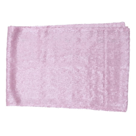

Sequin Table Runner Elegant Tablecloth Wedding Table Cloth Table Covers for Party (Pink)