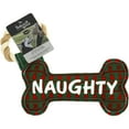 thumbnail image 7 of Pavilion - Naughty Or Nice - 11" Dog Bone Puppy Dog Toy With Rope Handle K-9 Furry Companion Christmas Holiday Gift Present, 7 of 7