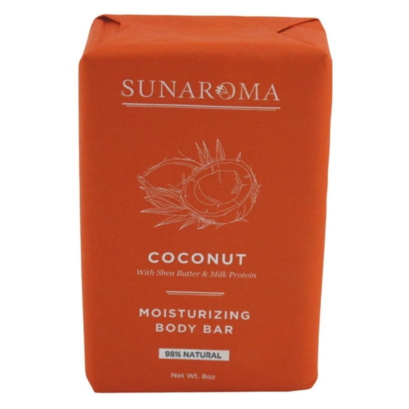 Barra de jabón Sunaroma de coco, 8 onzas (236 ml) (paquete de 3)