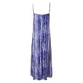 thumbnail image 5 of DondPO Maxi Dress for Women Sundresses for Women Women‘s Sling Floral Long Dress Sleeveless Beach Long Dress Summer Dresses Womens Dresses Blue Dress L, 5 of 5