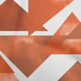 thumbnail image 1 of oneOone Velvet Orange Fabric Geometrical Craft Projects Decor Fabric Printed By The Yard 58 Inch Wide, 1 of 4
