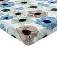 thumbnail image 4 of Ambesonne Floral Boho Fitted Sheet, Cottagecore Flowers, California King, Mint Green Deep Sky Blue, 4 of 5
