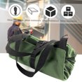 thumbnail image 4 of PENGGONG Tool Roll Up Bag Zippered Bag 5 Pockets Canvas Tool Organizer Portable Tool Roll-up Pouch Tool Bag Workbag Zipper Utility Tote, 4 of 7