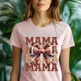 thumbnail image 5 of Football Mama T-Shirt | Cute Bow Game Day Graphic Tee for Moms, Black, Size XL, 5 of 6