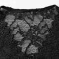 thumbnail image 4 of Xdegoge Lace Tops For Women Elegant Long Sleeve Top with Black Velvet Bodice V Neck Sheer Mesh Blouse Dressy Casual Going Out Outfits Streetwear Ladies Fashion Clothes, 4 of 9